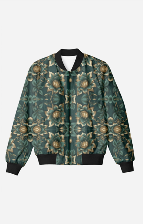 premium green silk tuch jacket