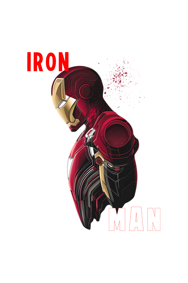 Premium oversized iron man t-shirt