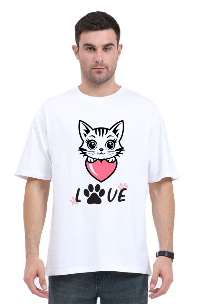 Good Quality Oversized Cat T-shirt