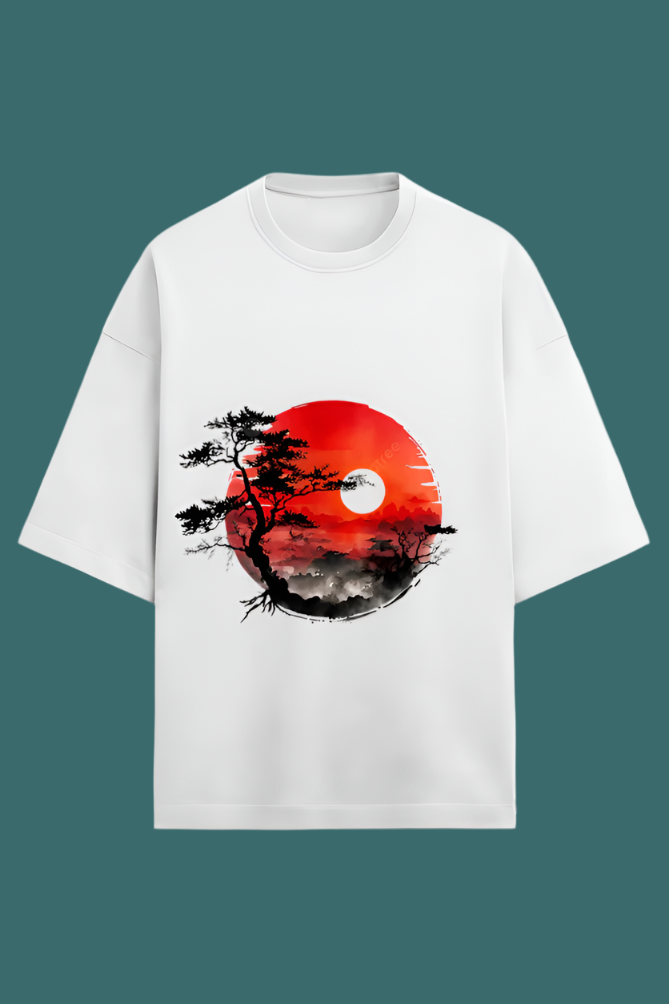 Premium OverSized Sun set T-shirt