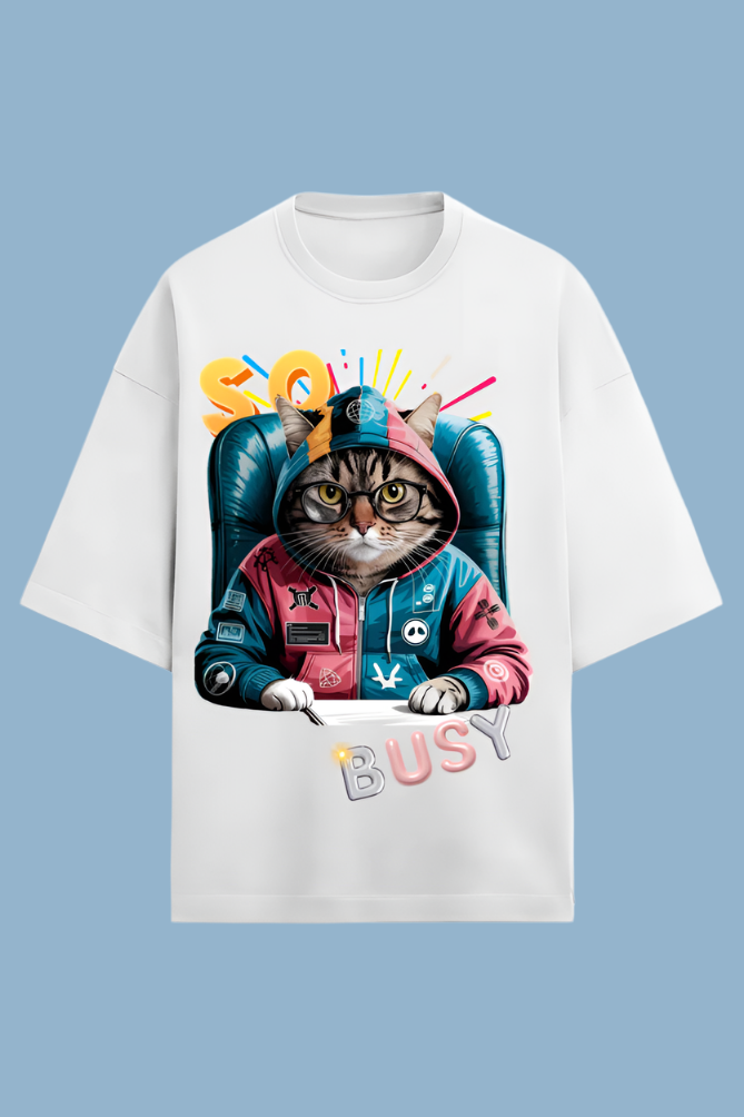 Premium Over Sized cat Style T-shirt