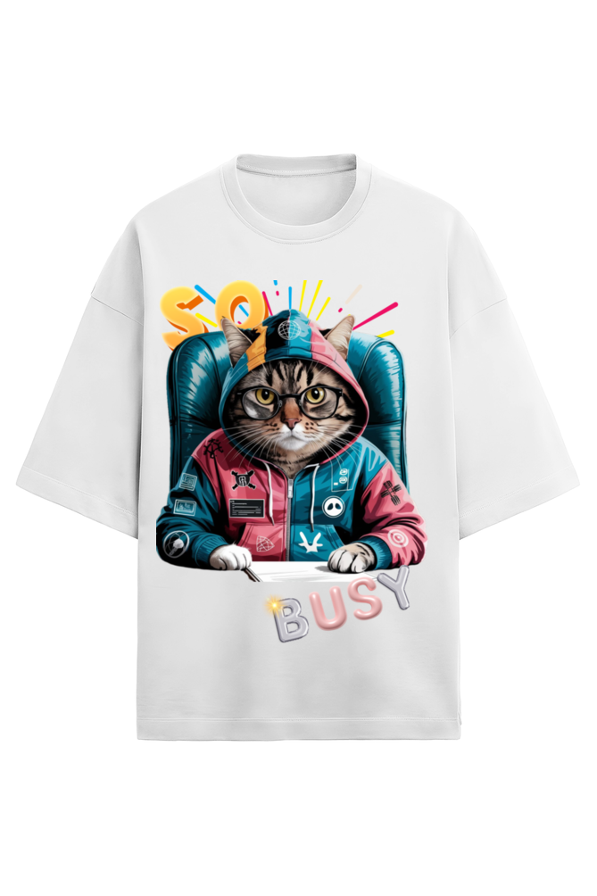 Premium Over Sized cat Style T-shirt