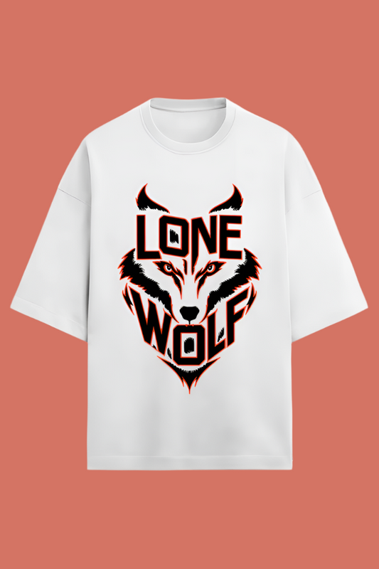 Premium OVer SIzed Lone Wolf t-shirt