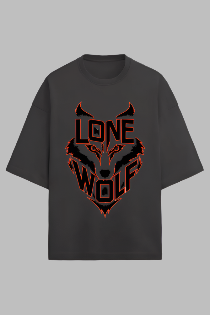 Premium OVer SIzed Lone Wolf t-shirt