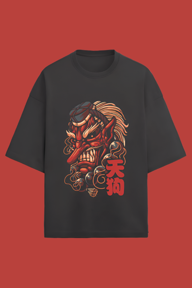 Premium oversized japanese demon t-shirt