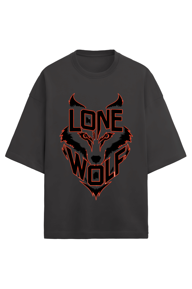 Premium OVer SIzed Lone Wolf t-shirt