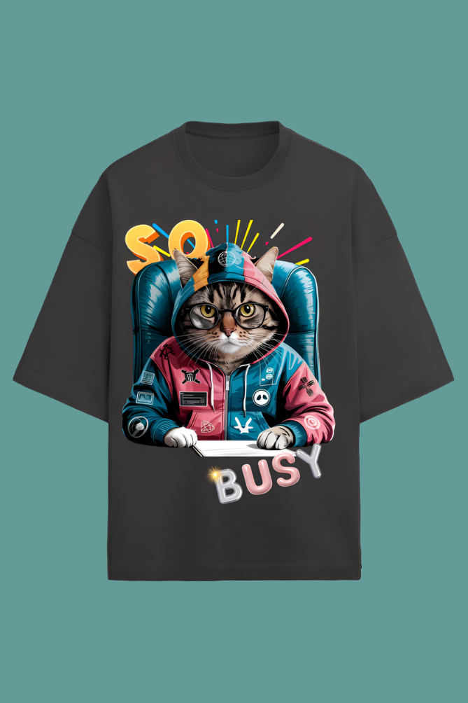 Premium Over Sized cat Style T-shirt