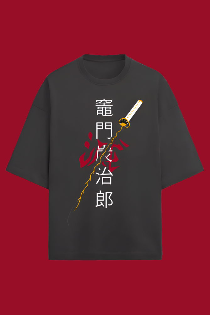 prmeium OverSIzed Janatsu sword T-shirt