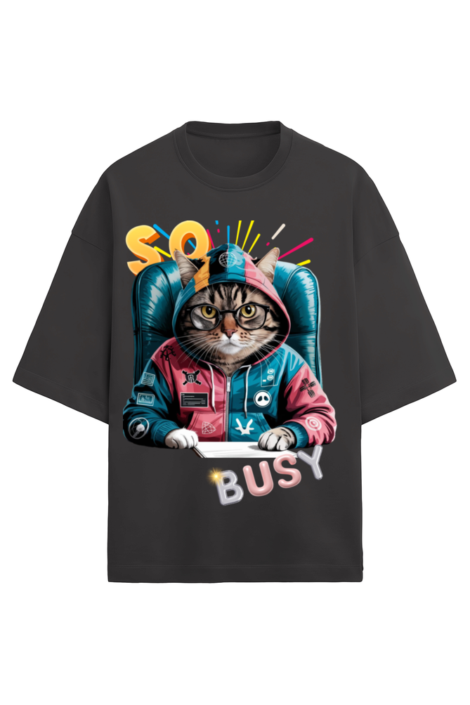 Premium Over Sized cat Style T-shirt