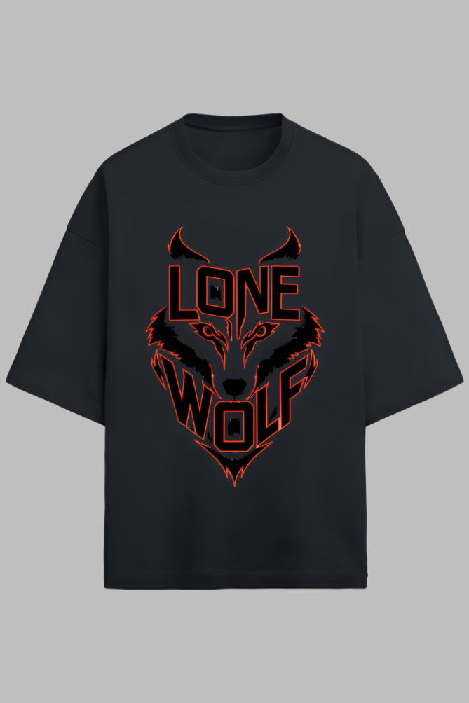 Premium OVer SIzed Lone Wolf t-shirt