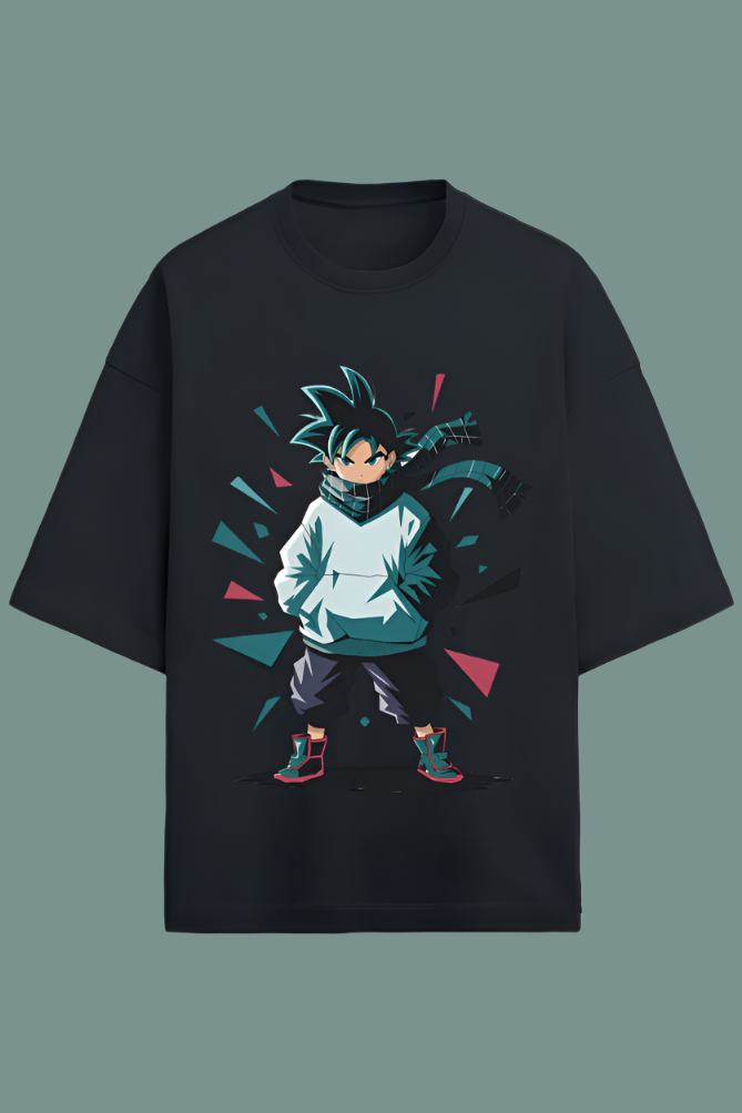 Premium Over Sized Kid Goku Style T-shirt