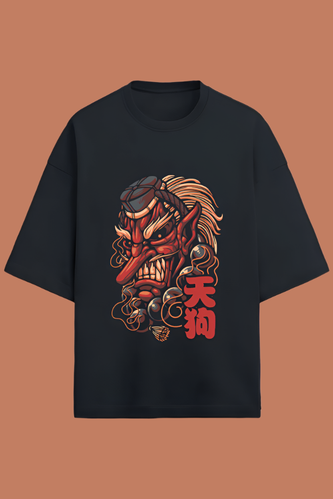 Premium oversized japanese demon t-shirt