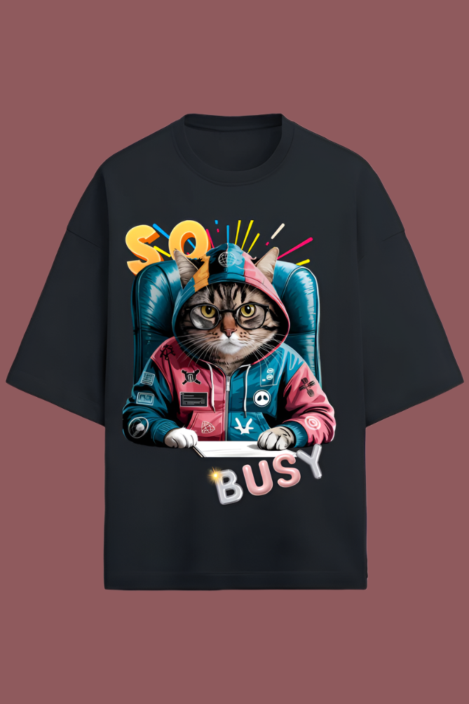 Premium Over Sized cat Style T-shirt