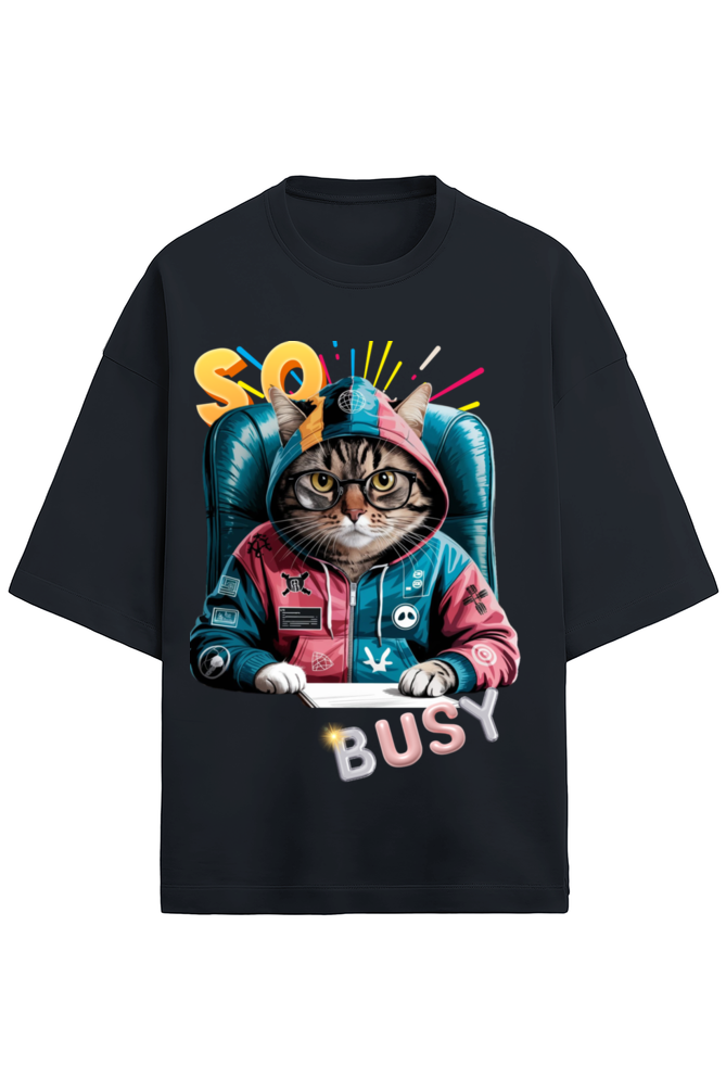 Premium Over Sized cat Style T-shirt