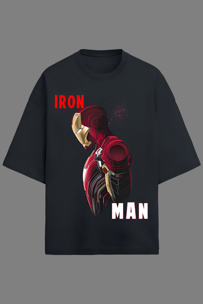 Premium oversized iron man t-shirt