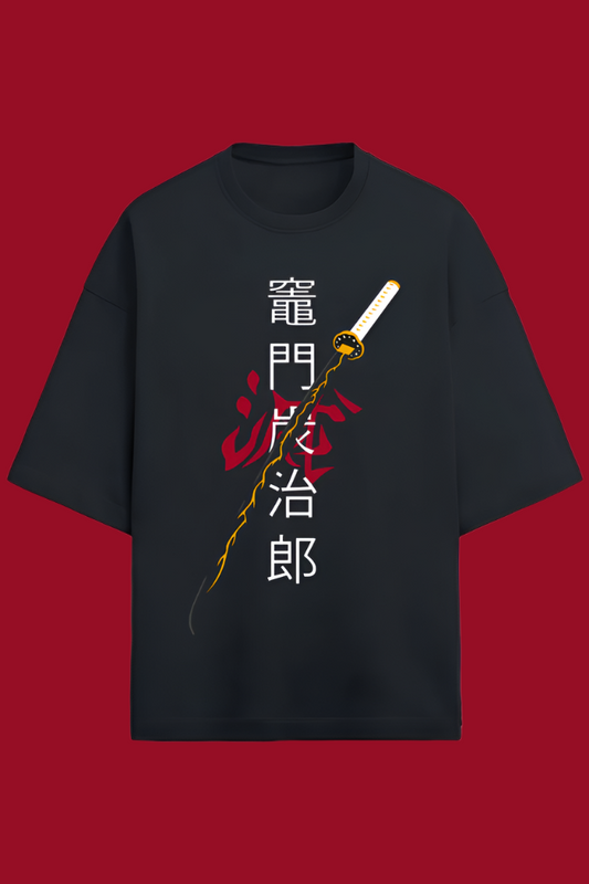 prmeium OverSIzed Janatsu sword T-shirt