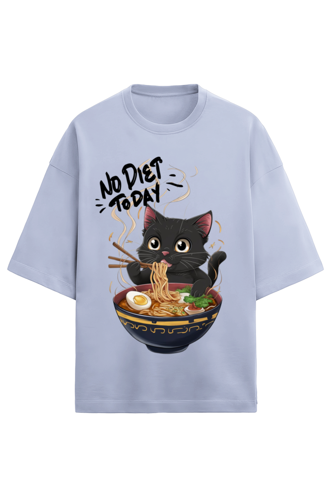 Premium over Sized cat diet t-shirt