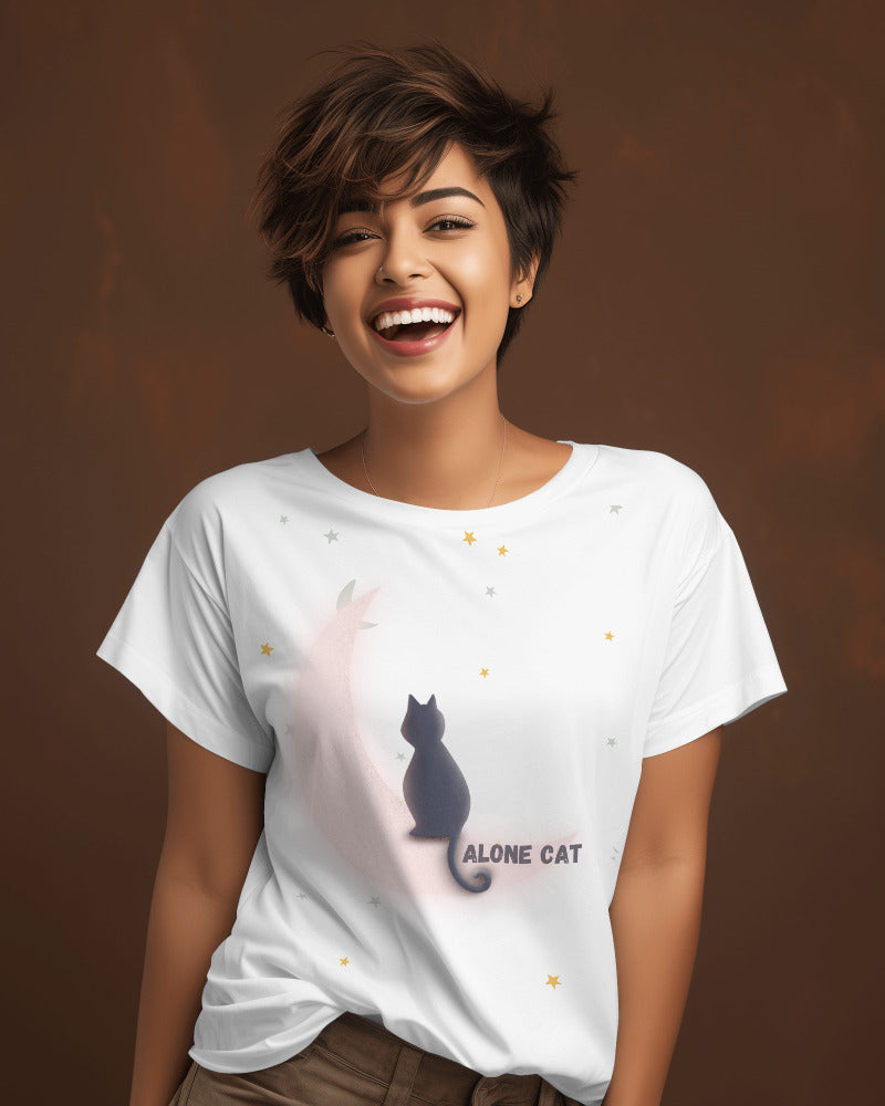 alone cat premium T-shirt