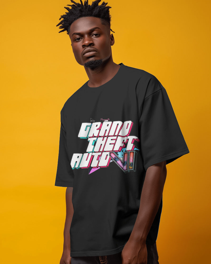 Gta 6 Premium Black T-shirt