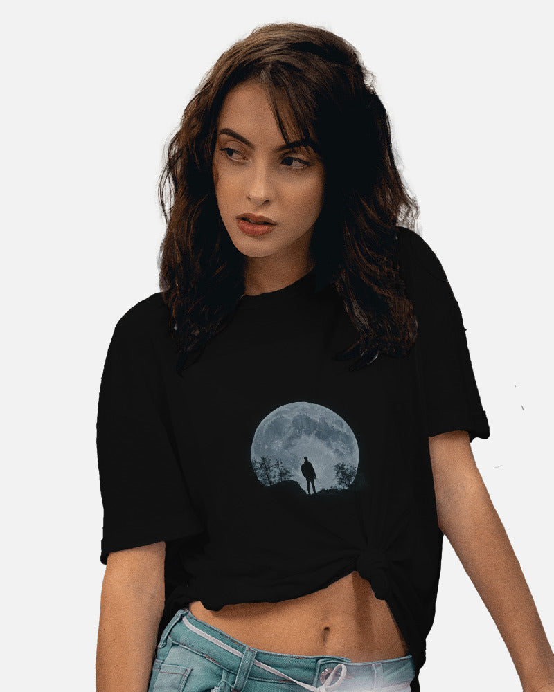 Night moon oversized Premium T-shirt